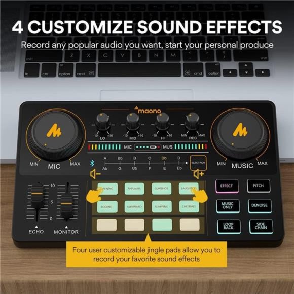 Podcast Equipment Bundle Audio mixer All-in-One Podcast Production Studio - Picture 4 of 6